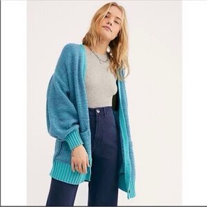 Free people snowdrop cardigan in Nile